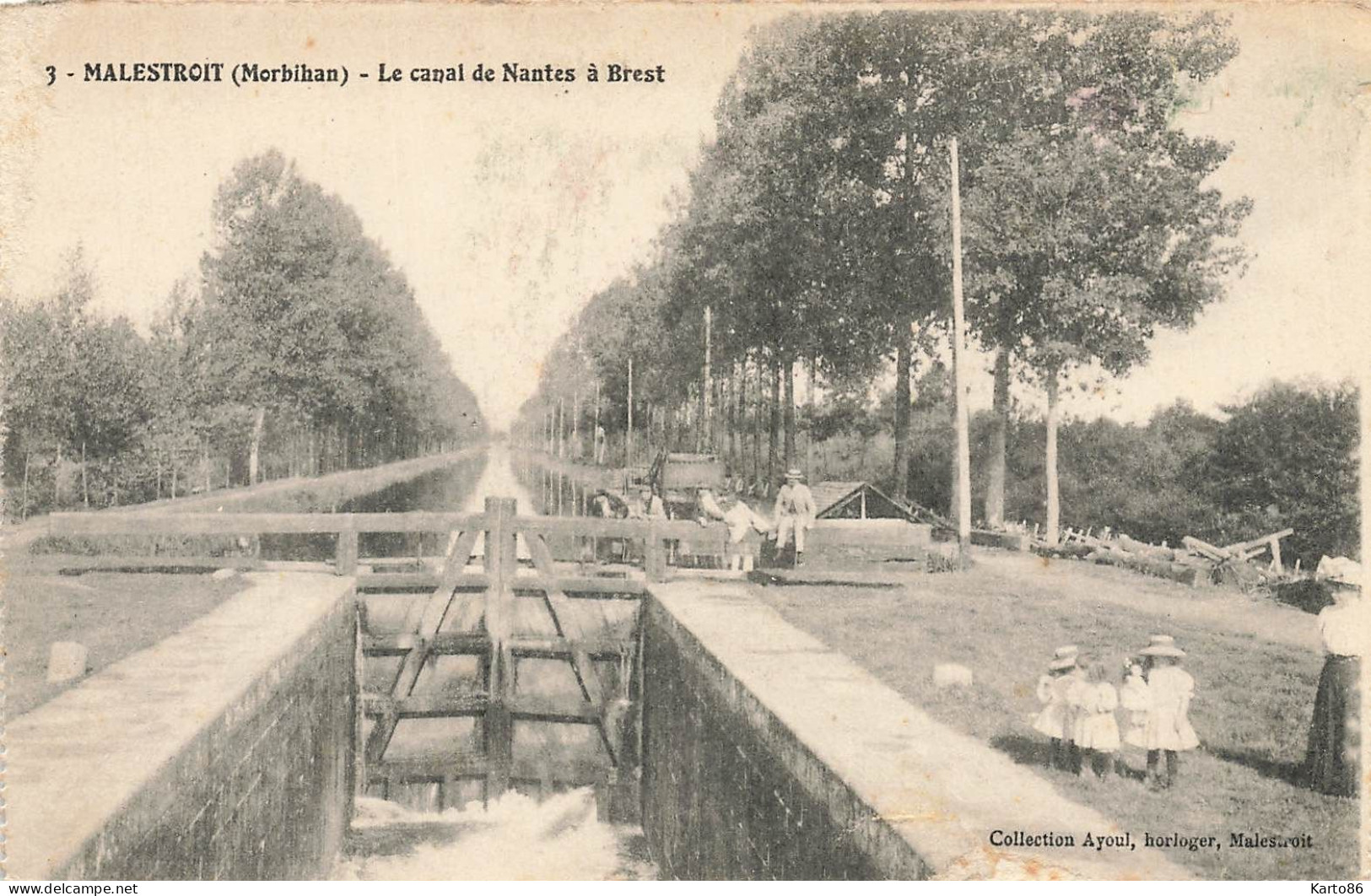 Malestroit * Le Canal De Nantes à Brest * écluse * Enfants Villageois - Malestroit