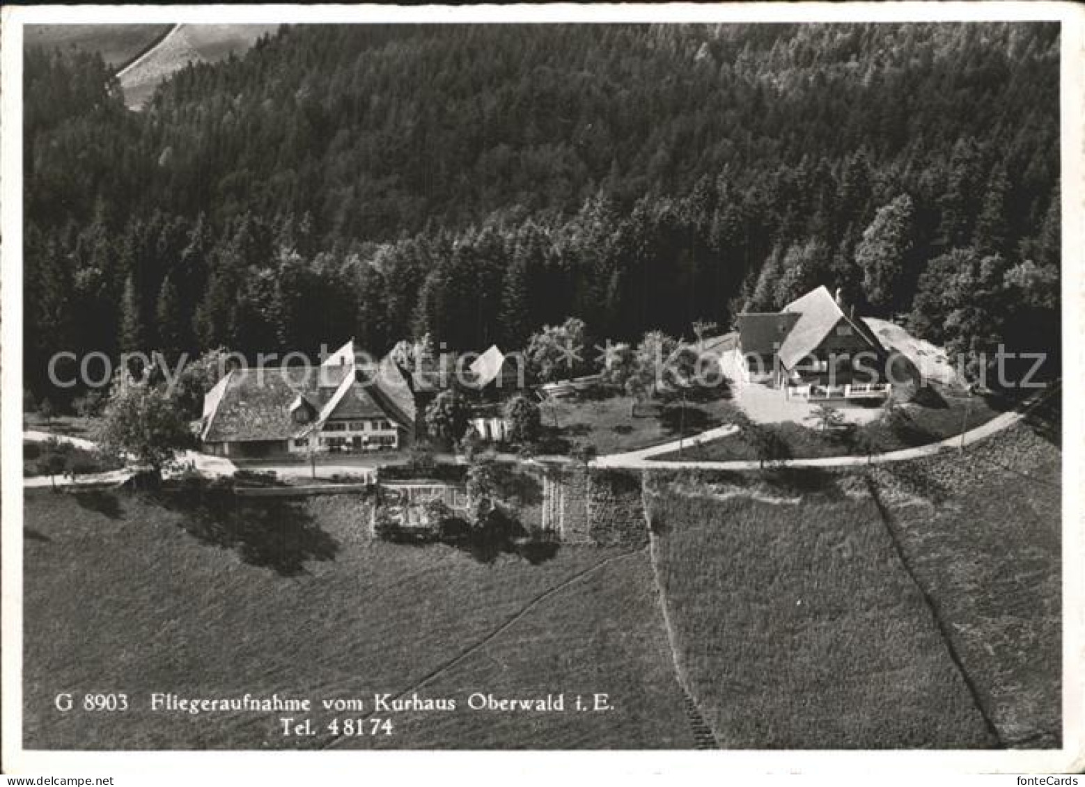 12361433 Duerrenroth Gasthaus Kurhaus Oberwald Fliegeraufnahme Duerrenroth - Sonstige & Ohne Zuordnung