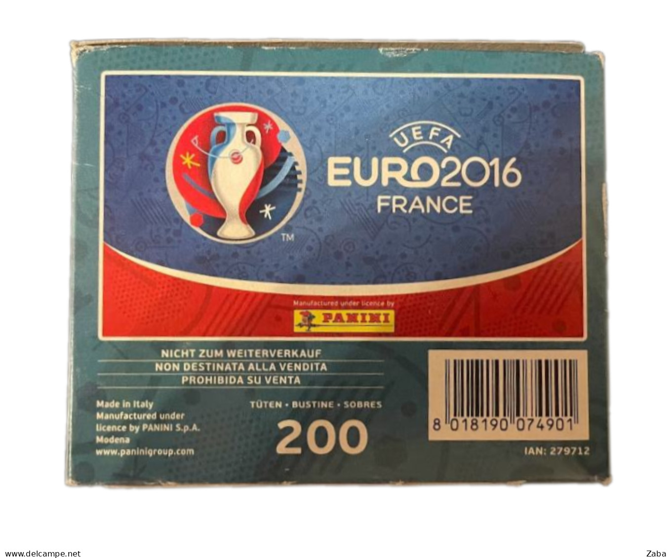 Panini EURO 2016 Lidl Box, 200 Packets, Not Opened! - Edition Italienne