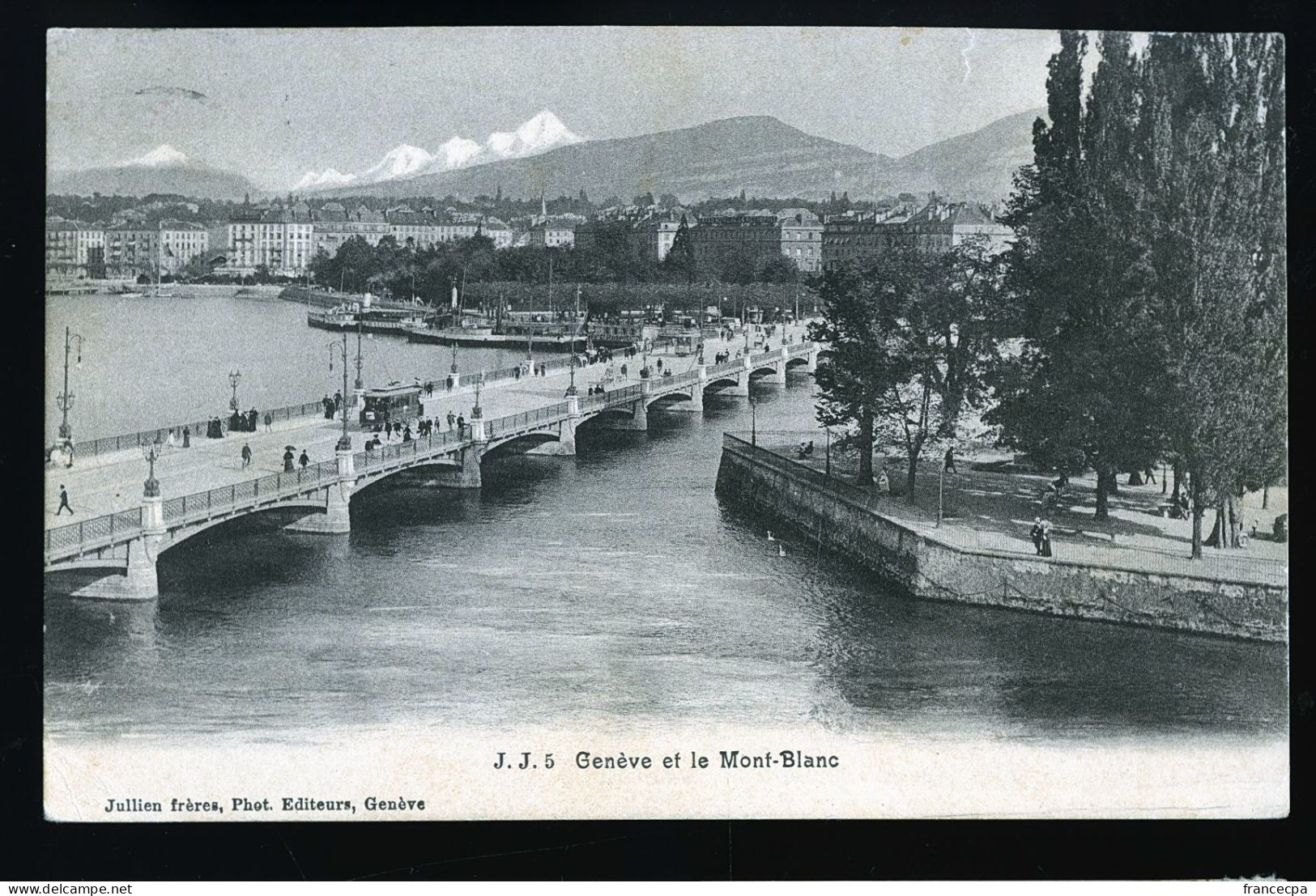 14605 - SUISSE - GENEVE Et Le Mont Blanc - Genève