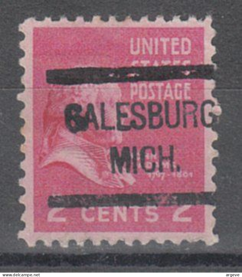 USA Precancel Vorausentwertungen Preo Locals Michigan, Galesburg L-3 HS - Prematasellado