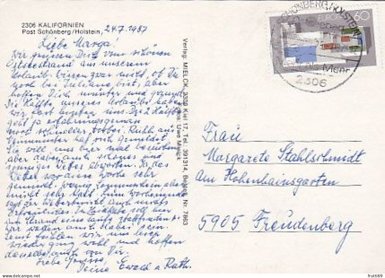 AK 215768 GERMANY - Kalifornien - Autres & Non Classés