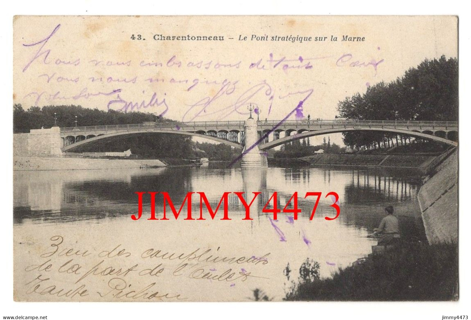 CPA - CHARENTONNEAU ( Maisons Alfort ) Le Pont Stratégique Sur La Marne - N° 43 - Edit. Félix Phot à Alfortville - Maisons Alfort