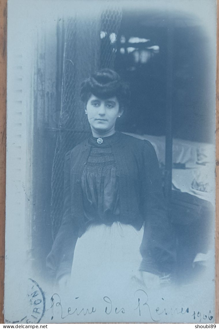 LA REINE  DES REINES 1906 CARTE PHOTO - Other & Unclassified