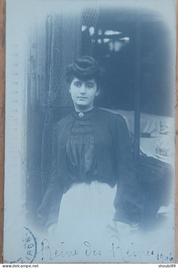 LA REINE  DES REINES 1906 CARTE PHOTO - Sonstige & Ohne Zuordnung