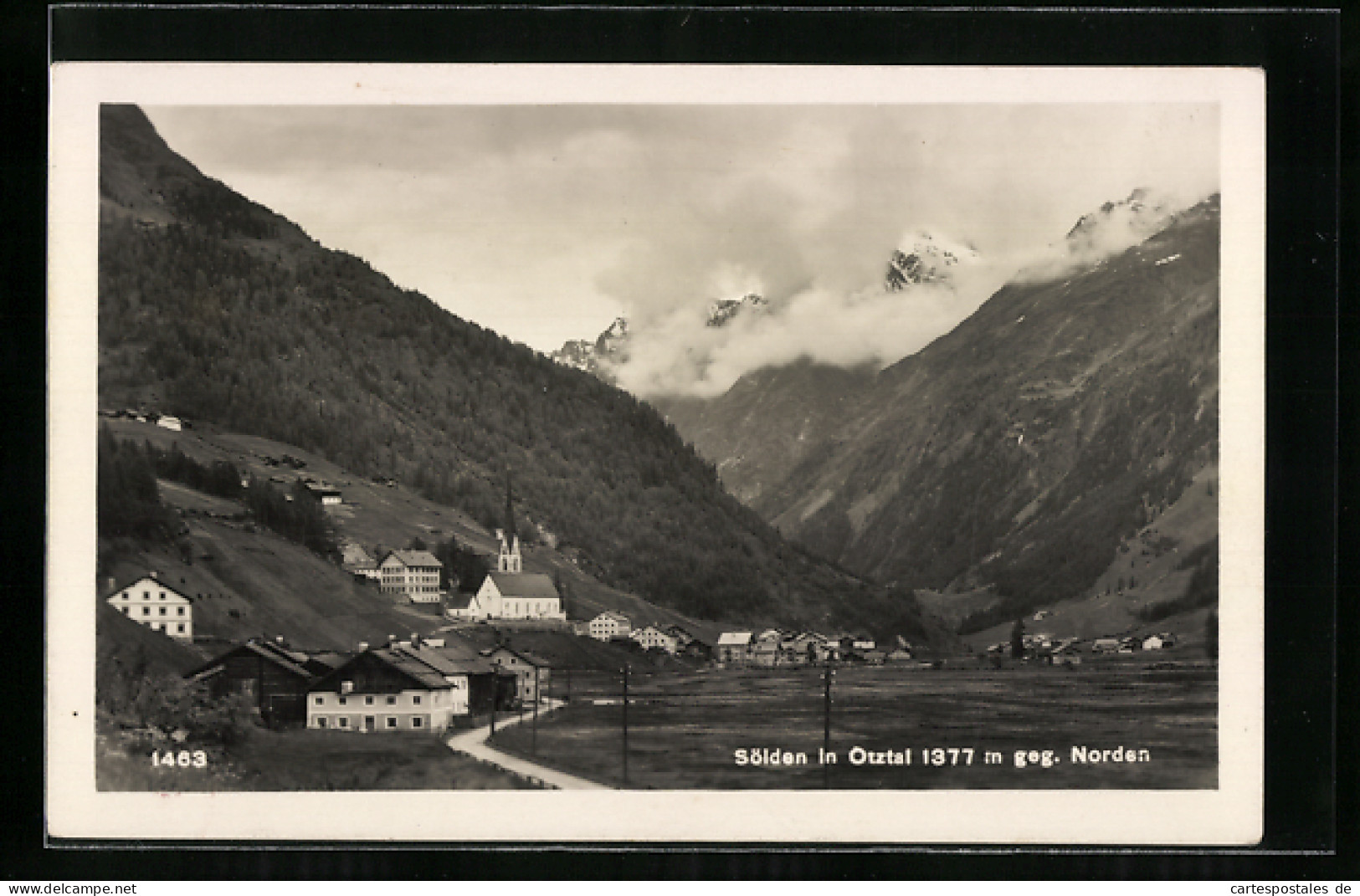 AK Sölden Im Ötztal, Ortsansicht Gegen Norden  - Autres & Non Classés