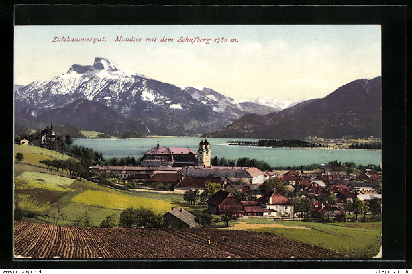 AK Mondsee, Panorama Mit Dem Schafberg  - Sonstige & Ohne Zuordnung