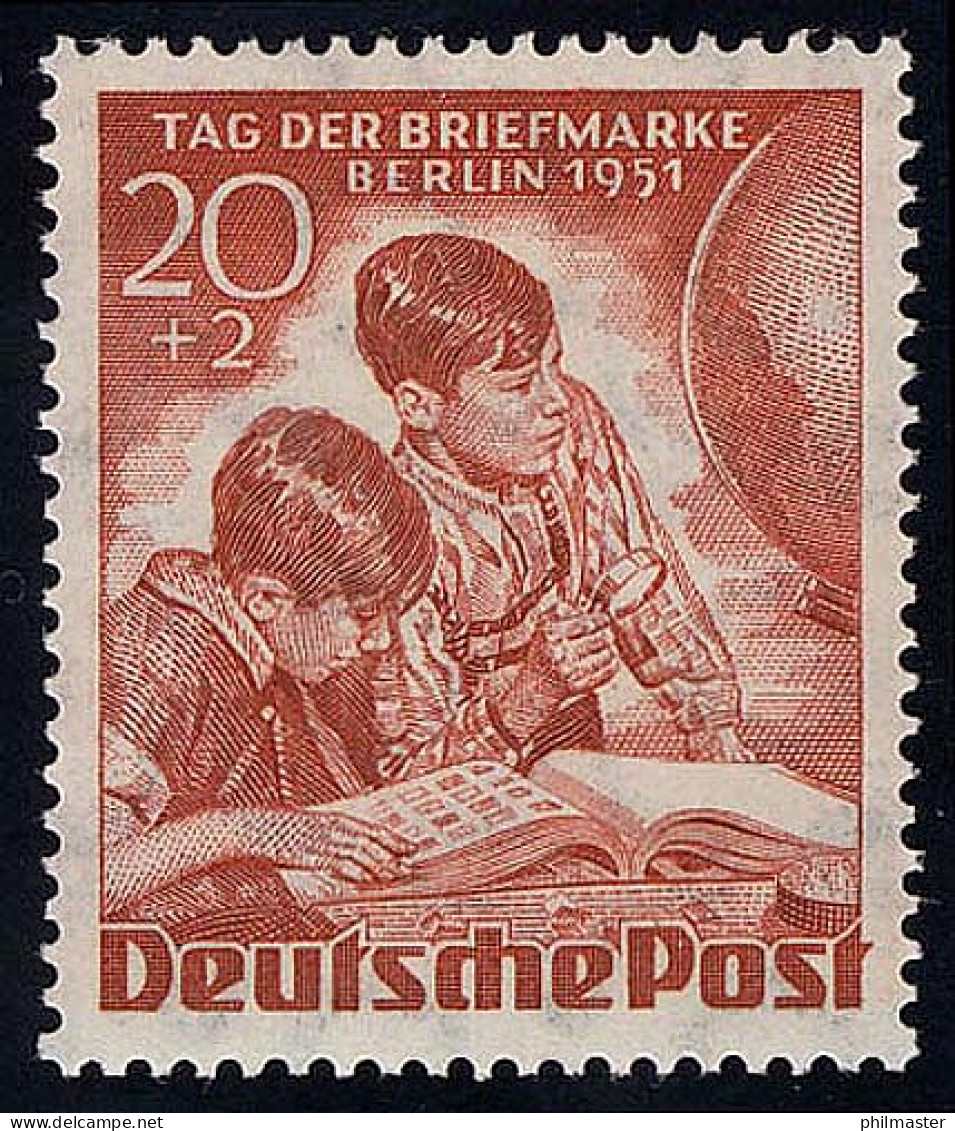 81 Tag Der Briefmarke 1951, 20+2 Pf ** Postfrisch - Neufs