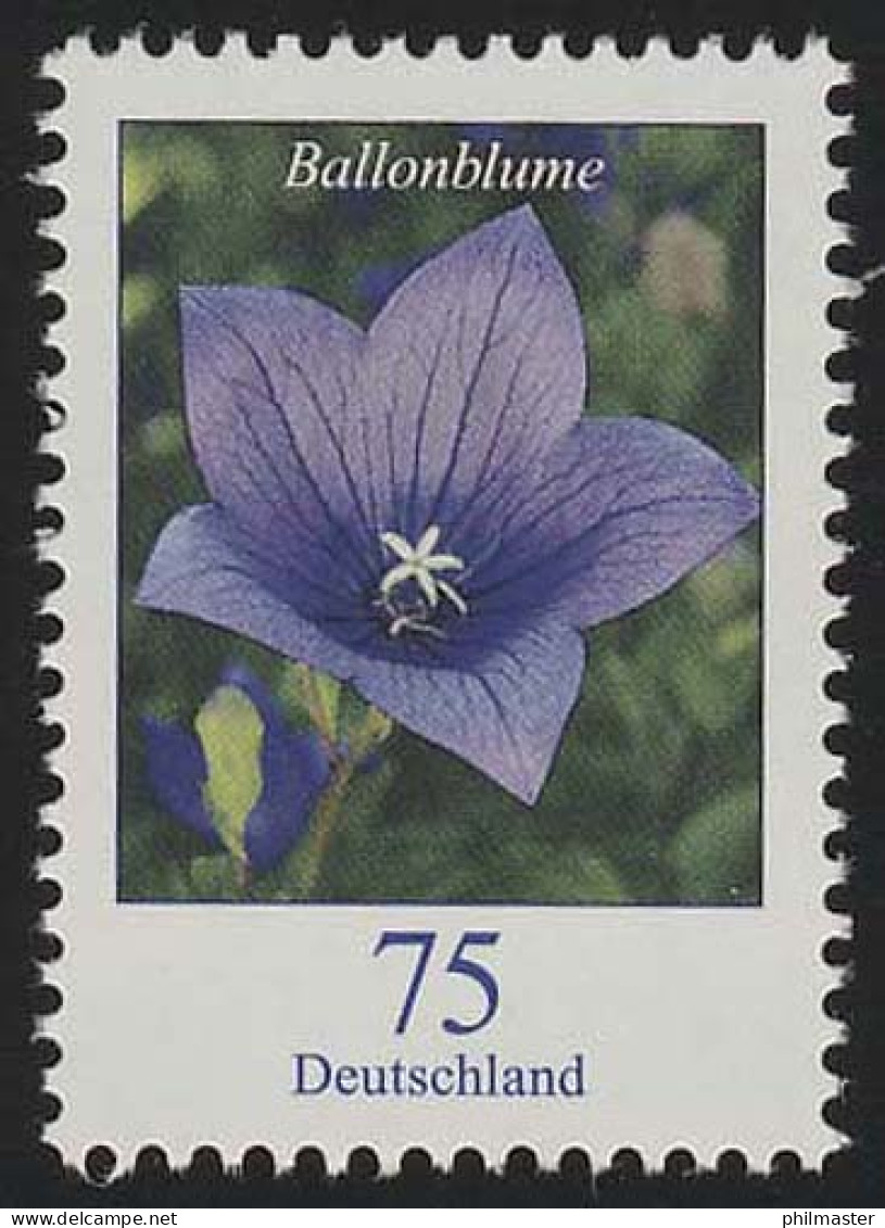 2835 Blume Ballonblume 75 Cent ** - Unused Stamps