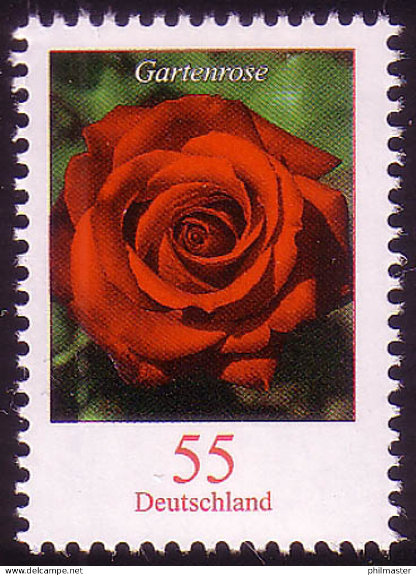 2669 Blume 55 C Gartenrose ** - Unused Stamps
