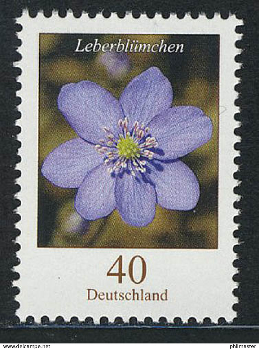 2485 Blumen 40 C Leberblümchen ** - Neufs