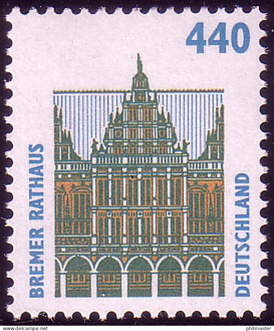 1937 Sehenswürdigkeiten 440 Pf Bremer Rathaus ** - Unused Stamps