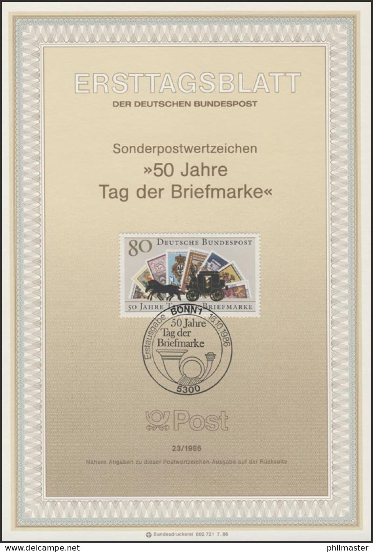 ETB 23/1986 Tag Der Briefmarke - 1981-1990