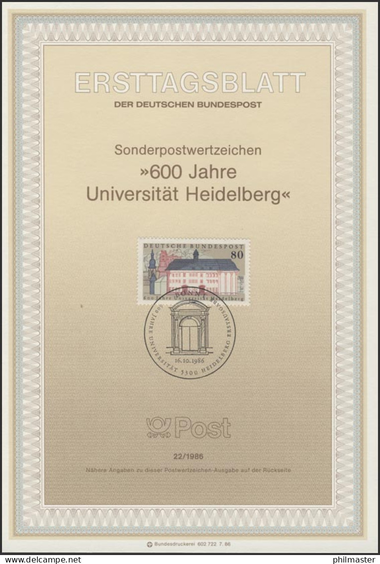 ETB 22/1986 Universität Heidelberg - 1981-1990