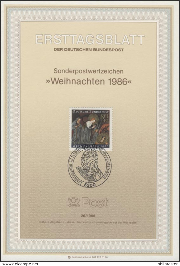 ETB 26/1986 Weinachten - 1981-1990