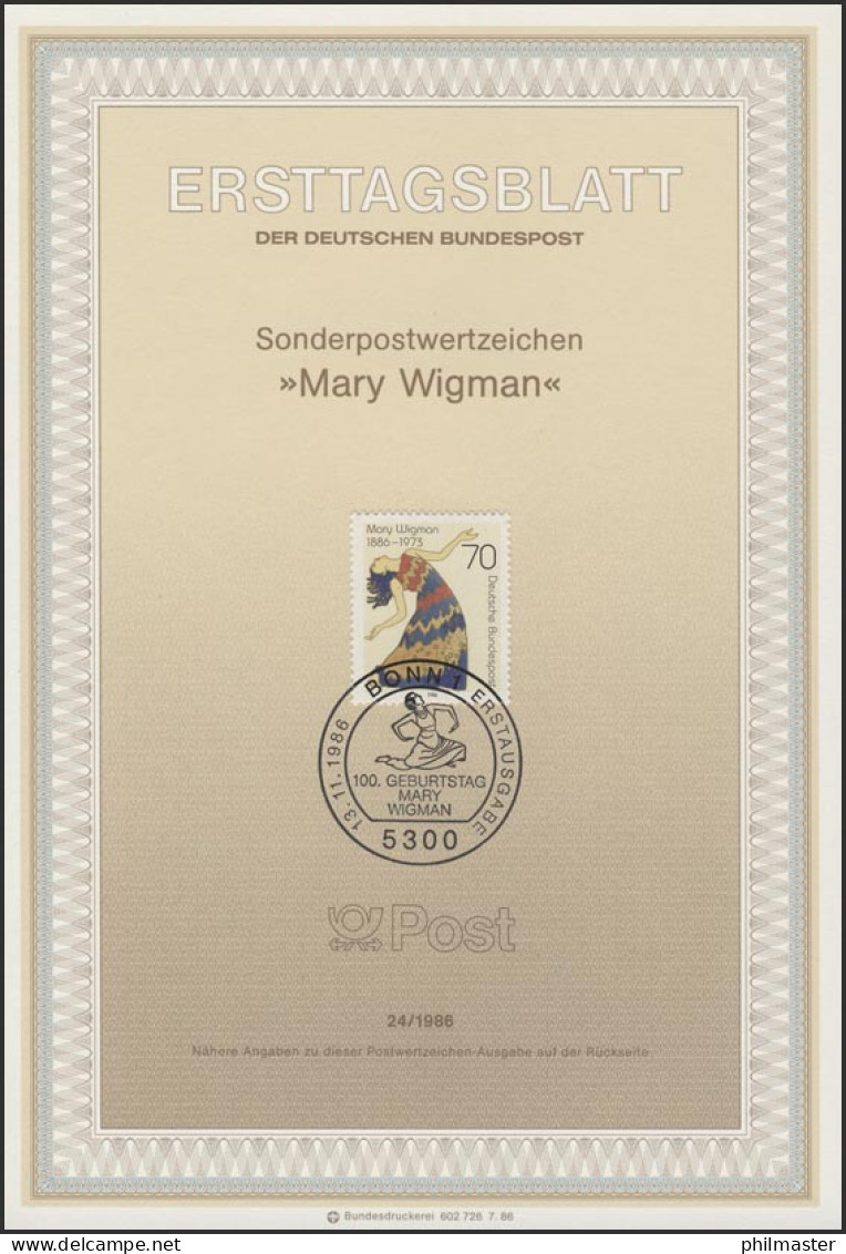 ETB 24/1986 Mary Wigman,Tänzerin - 1981-1990