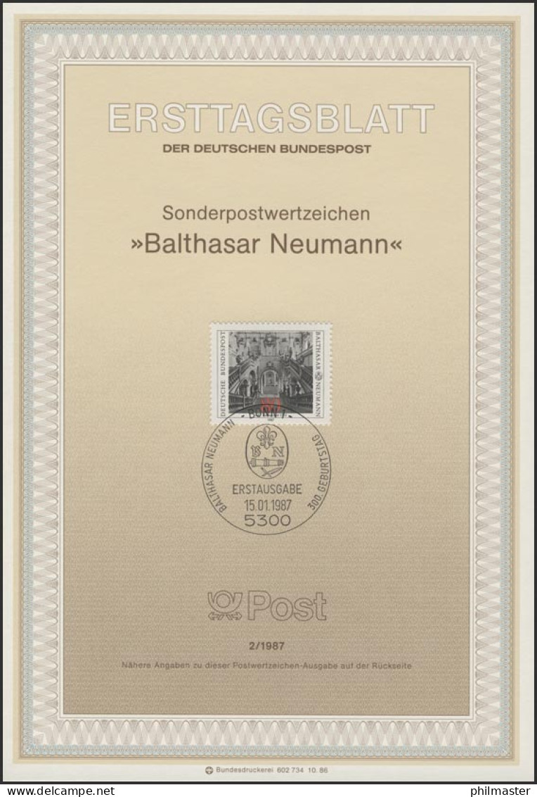 ETB 02/1987 Balthasar Neumann, Baumeister - 1981-1990