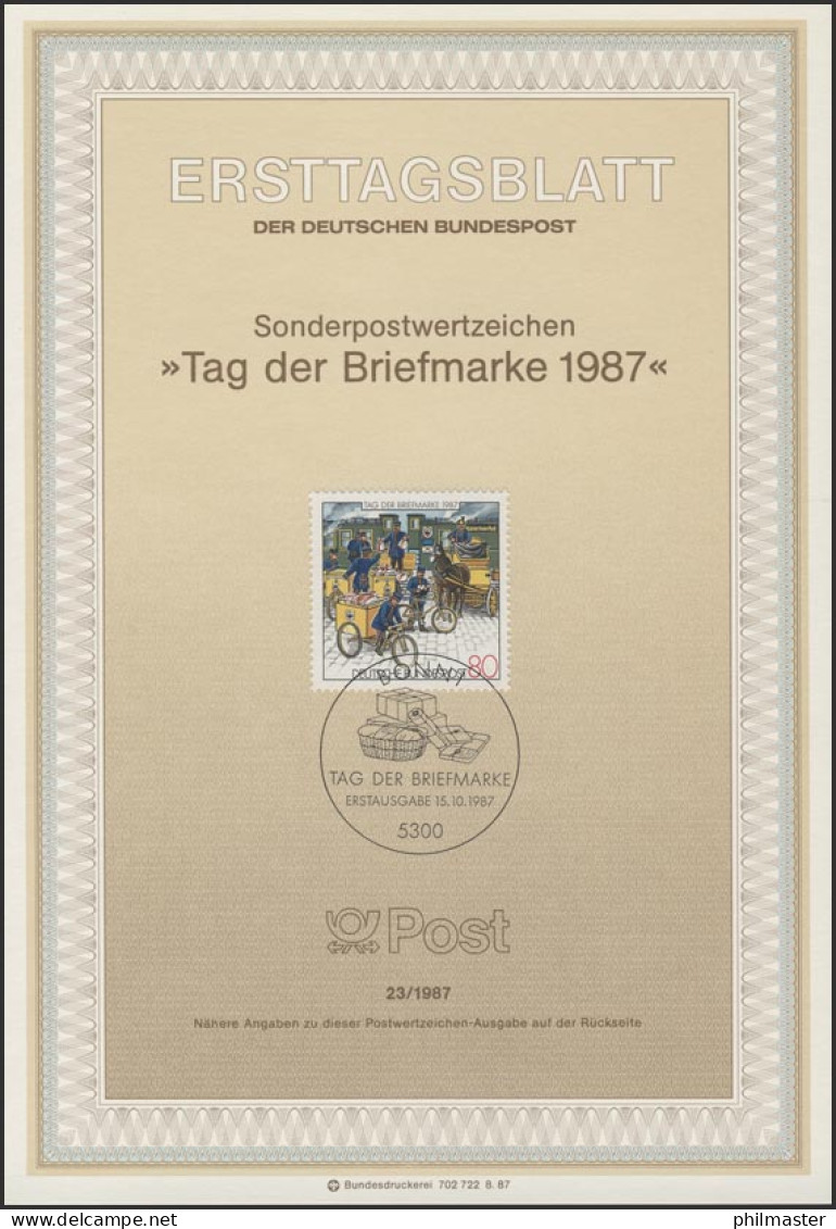 ETB 23/1987 Tag Der Briefmarke - 1981-1990