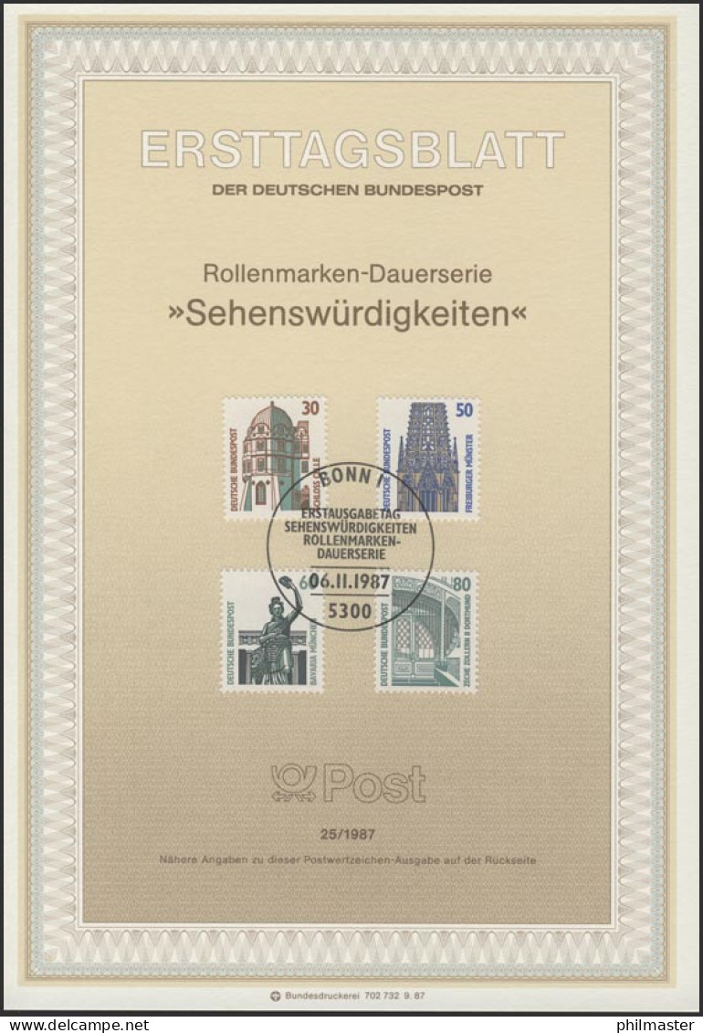 ETB 25/1987 Sehenswürdigkeiten: Schloß Celle, Zeche - 1981-1990