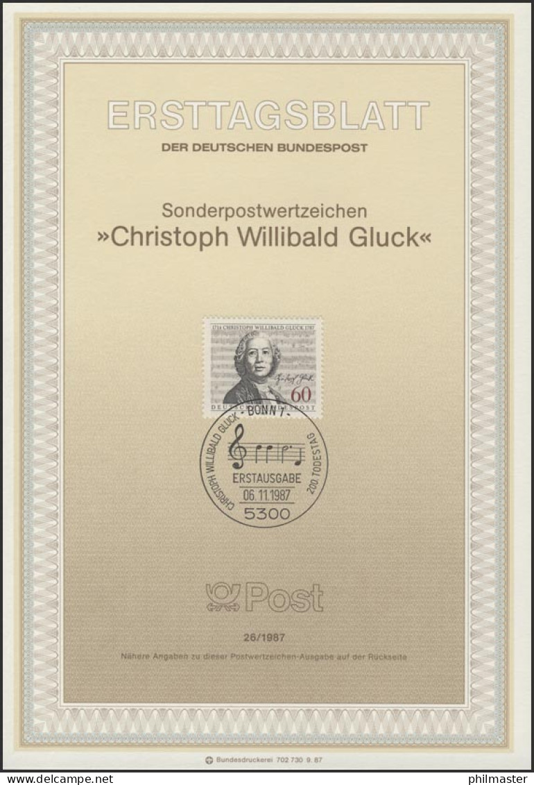ETB 26/1987 Christoph Willibald Gluck, Komponist - 1981-1990