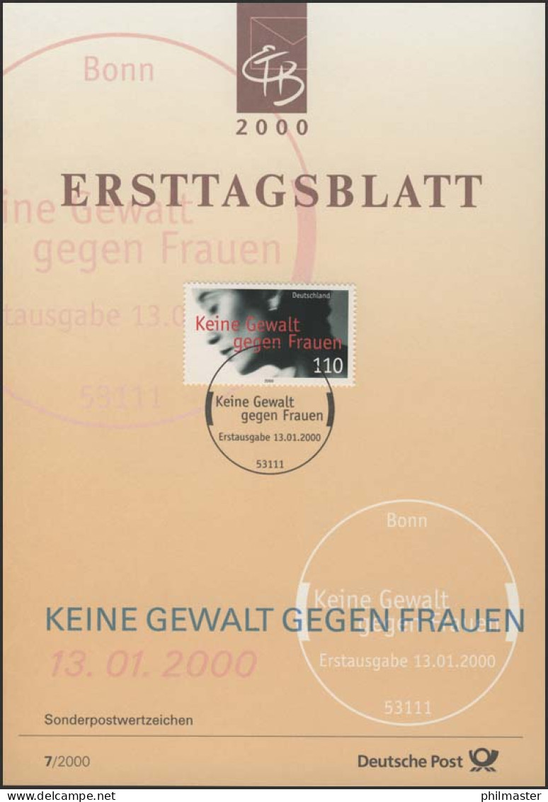 ETB 07/2000 Keine Gewalt Gegen Frauen - 1991-2000