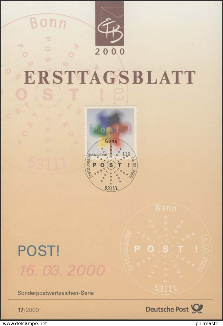 ETB 17/2000 Post, Windrad - 1991-2000