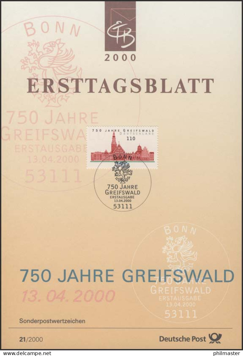 ETB 21/2000 Greifswald - 1991-2000