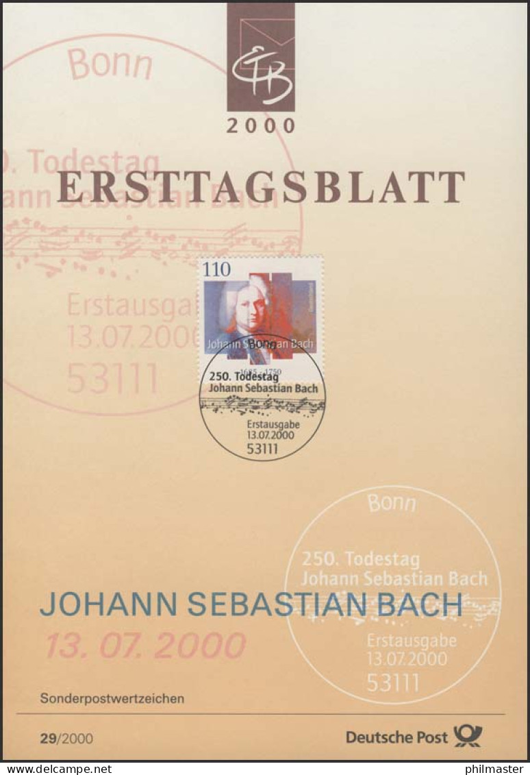 ETB 29/2000 Johann Sebastian Bach, Komponist - 1991-2000