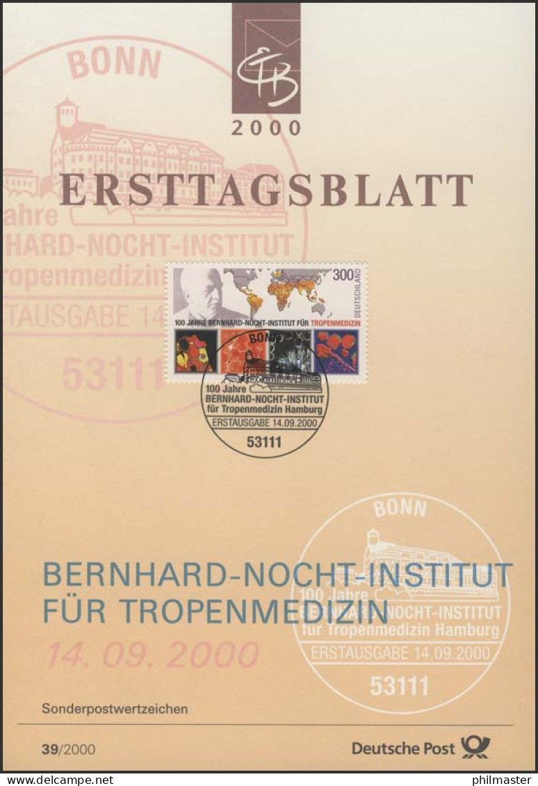 ETB 39/2000 Bernhard-Nocht-Institut, Hamburg - 1991-2000