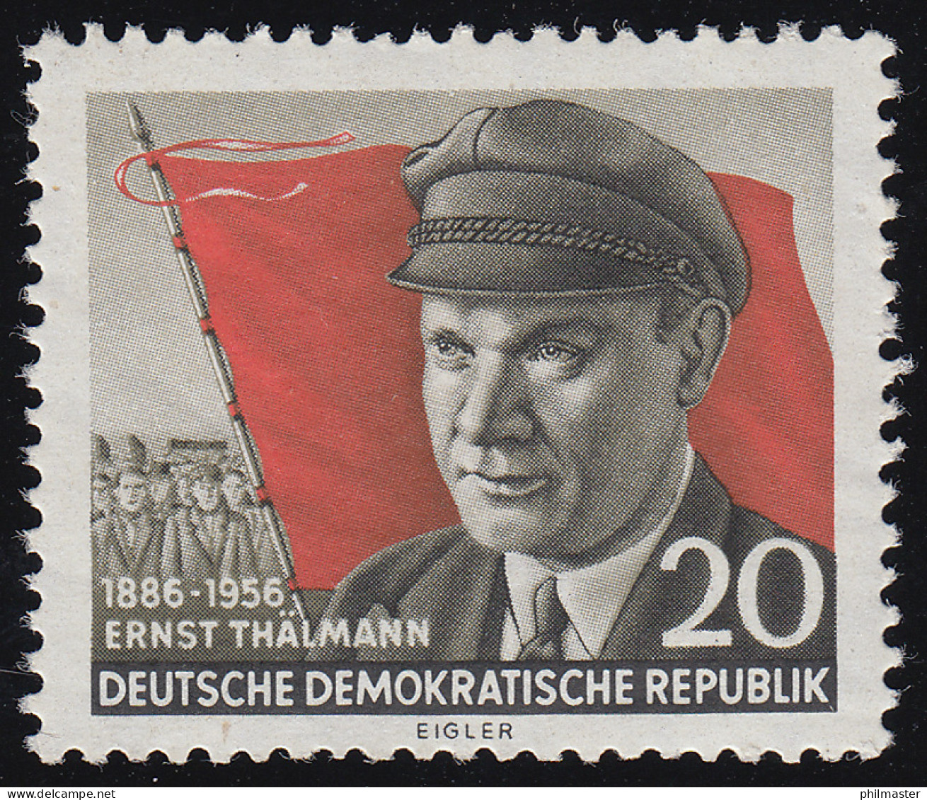 520A XII Ernst Thälmann, Gezähnt, Wz.2 XII ** - Unused Stamps