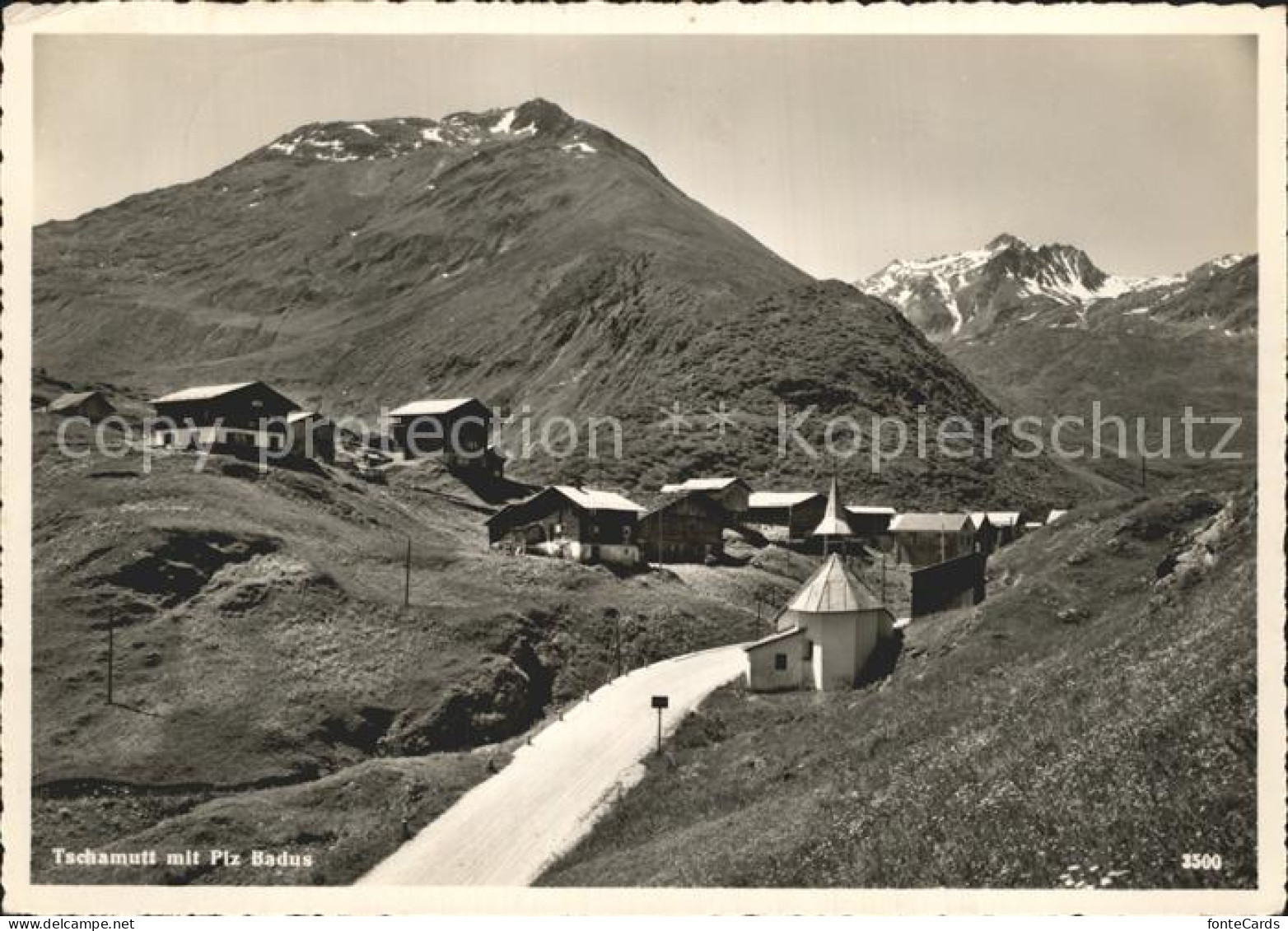 12360100 Tschamutt Graubuenden Bergdorf Mit Piz Badus Gotthardgruppe Tschamutt G - Altri & Non Classificati