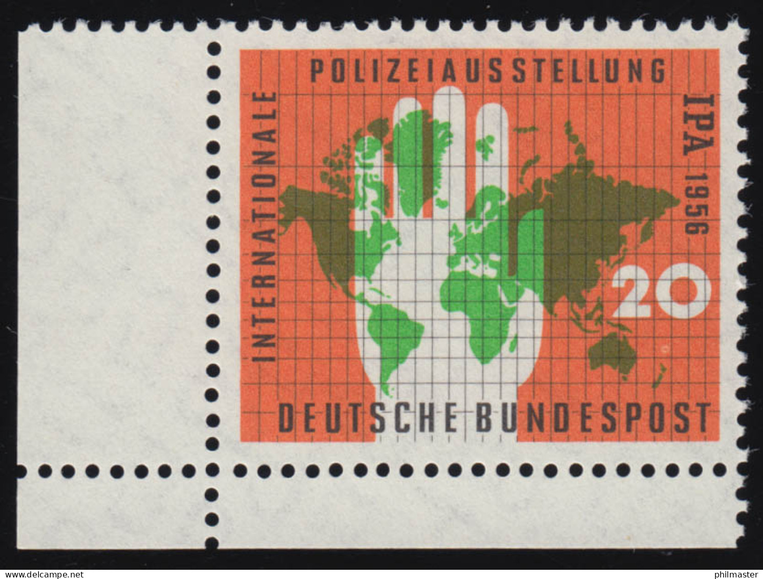 240 Polizeiausstellung ** Ecke U.l. - Unused Stamps