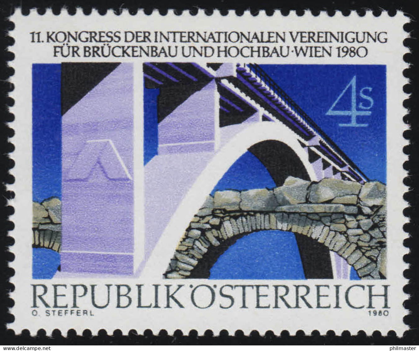 1653 Kongress D. Vereinigung Brücken- Und Hochbau, Alte/neue Brücke, 4 S, ** - Ungebraucht