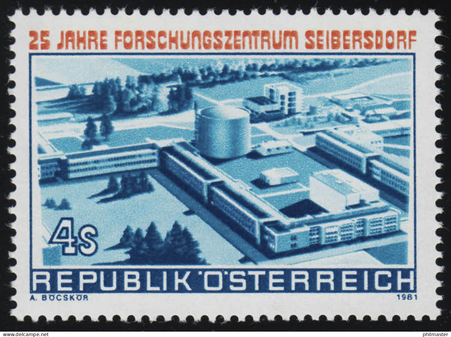 1673 25 Jahre Forschungszentrum Seibersdorf, 4 S, Postfrisch ** - Ungebraucht