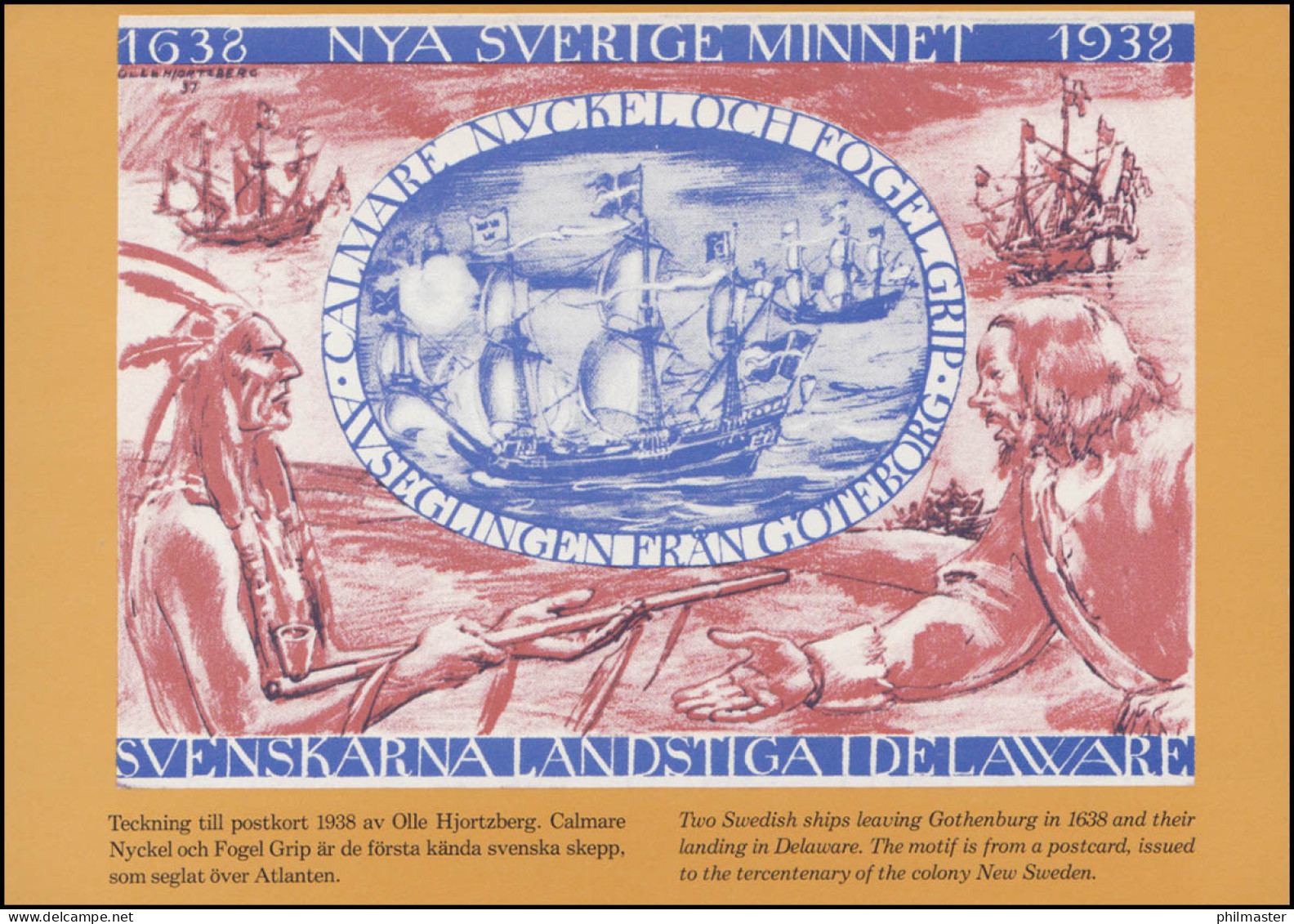 Schweden Postkarte P 99 Landnahme In Nordamerika 1976, FDC Stockholm 9.10.76 - Ganzsachen