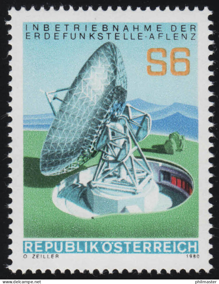 1644 Inbetriebnahme Der Erdefunkstelle Aflenz, Antenne 1 Erdfunkstelle, 6 S ** - Unused Stamps