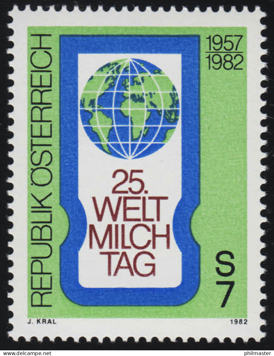 1705 Weltmilchtag, Milchglas Und Erdkugel, 7 S Postfrisch ** - Nuevos