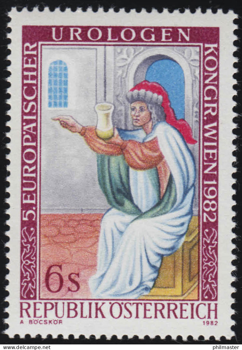 1702 Kongress Der Europäischen Vereinigung Für Urologie, Harnbeschau, 6 S  ** - Unused Stamps