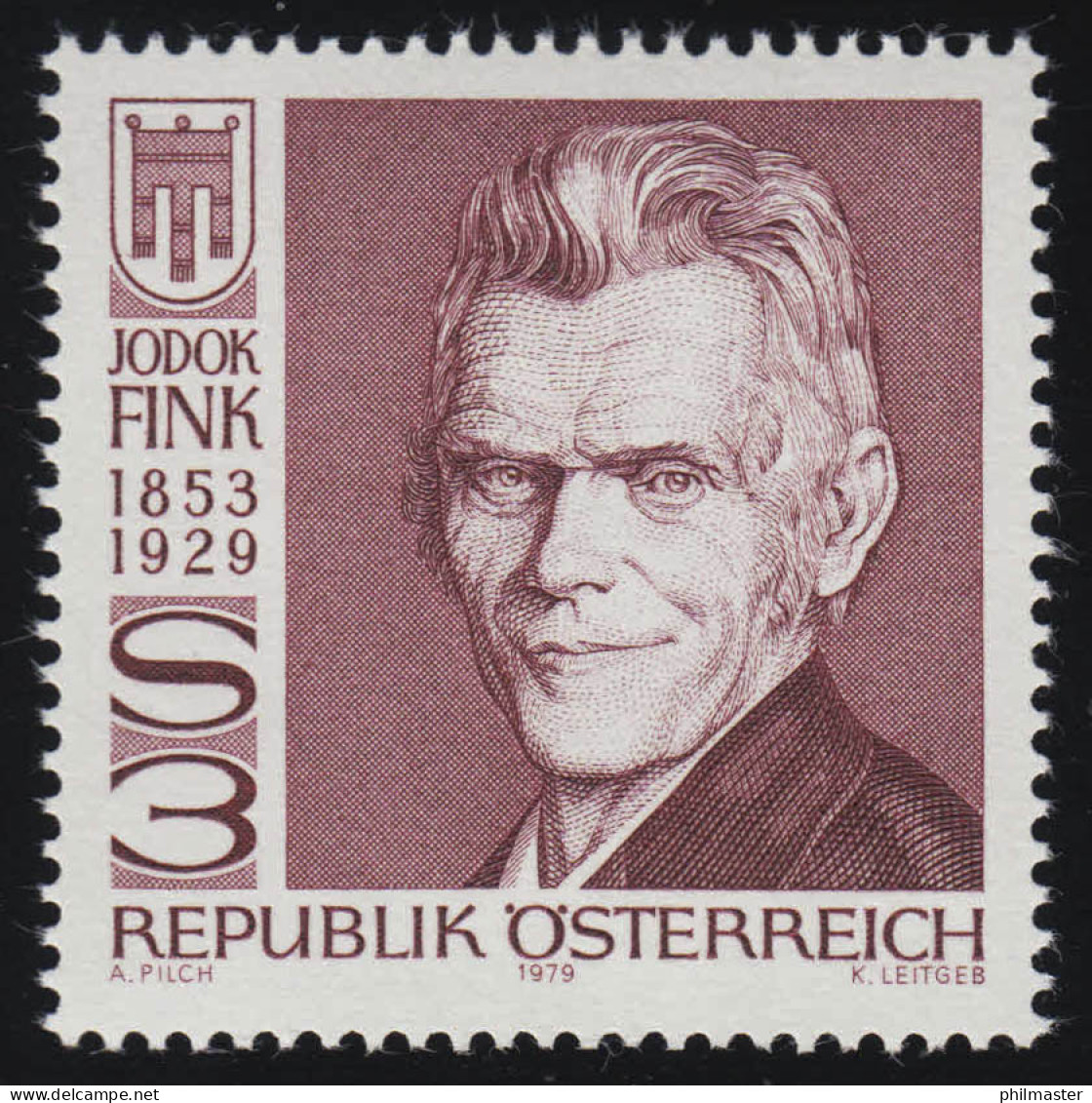 1614 50. Todestag, Jodok Fink, Politiker, 3 S, Postfrisch ** - Unused Stamps