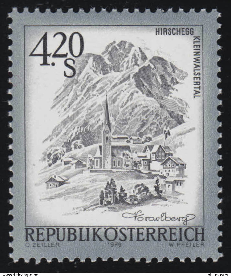 1612 Freimarke: Schönes Österreich Hirschegg Kleinwalsertal 4.20 S Postfrisch ** - Nuovi