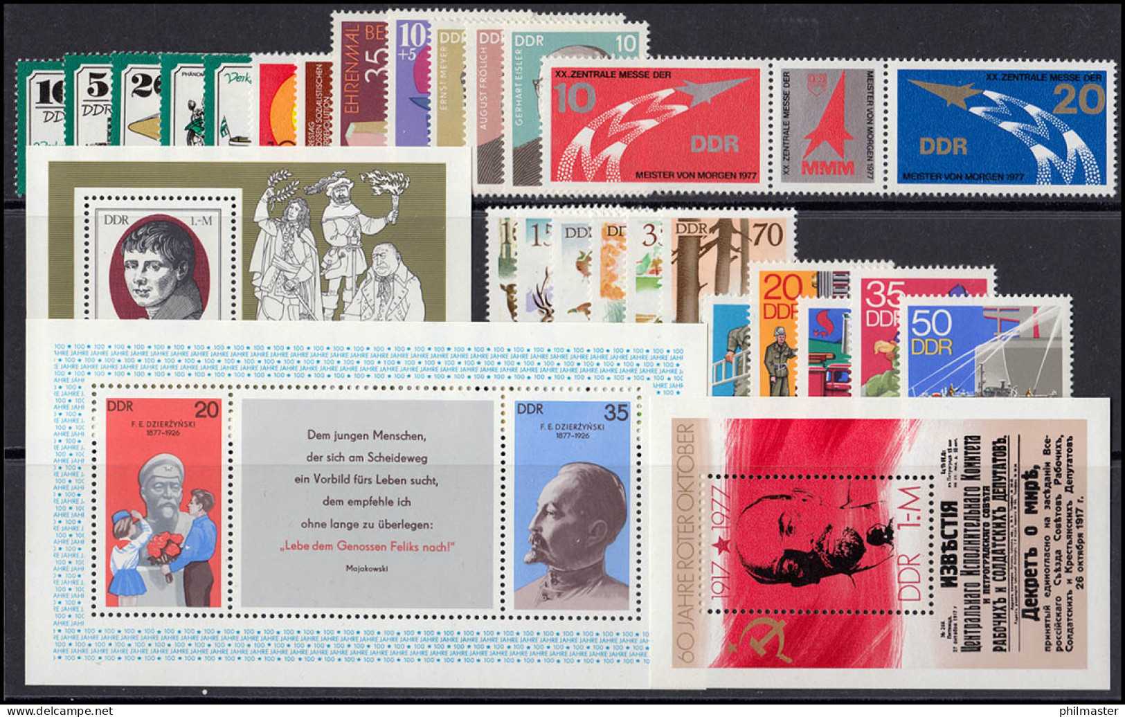 2199-2286 DDR-Jahrgang 1977 Komplett, Postfrisch ** / MNH - Colecciones Anuales