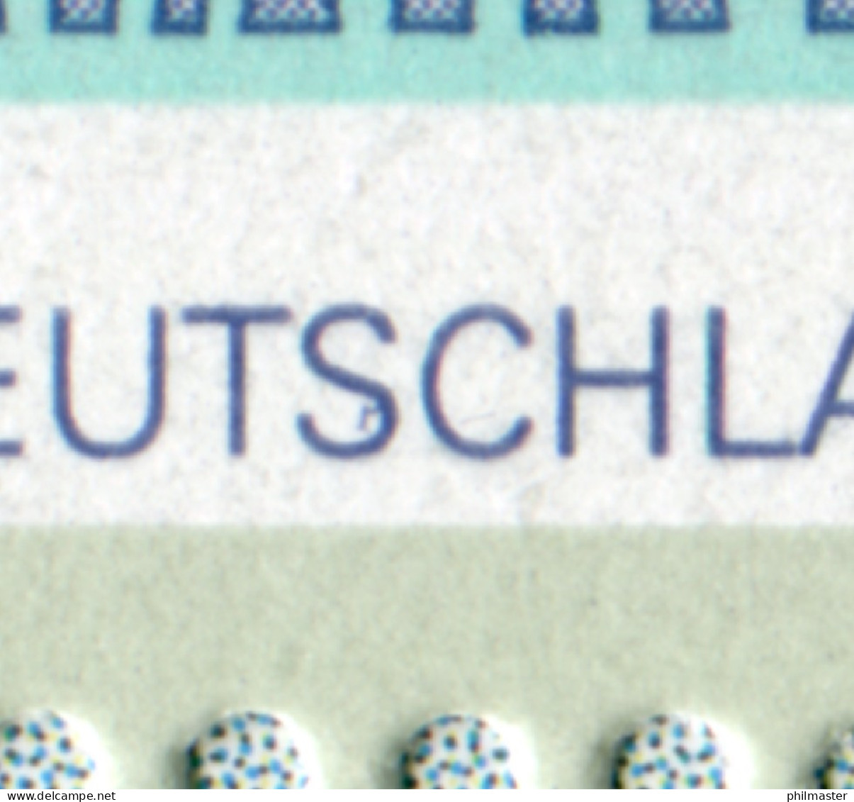 Block 38 SDW Mit PLF Strich Im S Von DEUTSCHLAND In Klappkarte ESSt Berlin 1997 - Abarten Und Kuriositäten