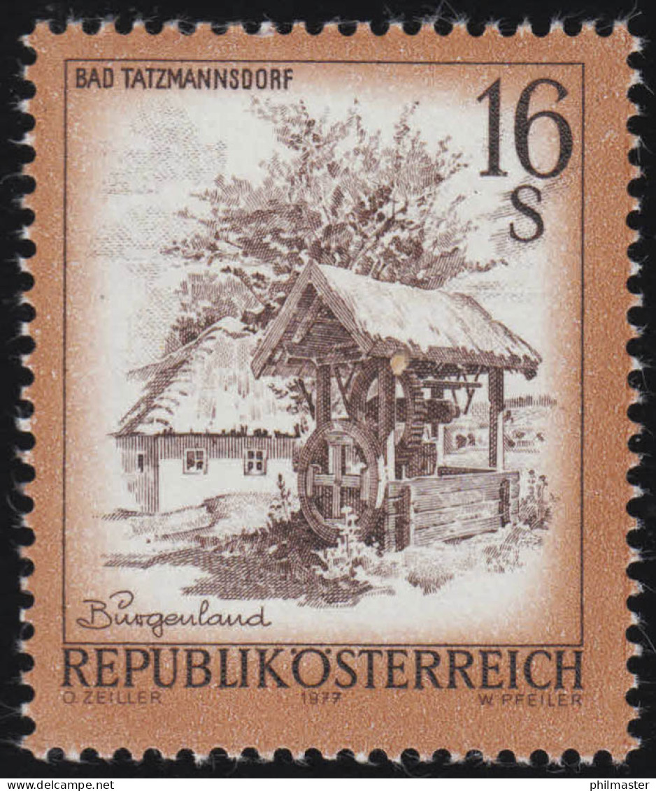 1551 Freimarke: Schönes Österreich, Bad Tatzmannsdorf /Burgenland, 16 S, ** - Nuovi