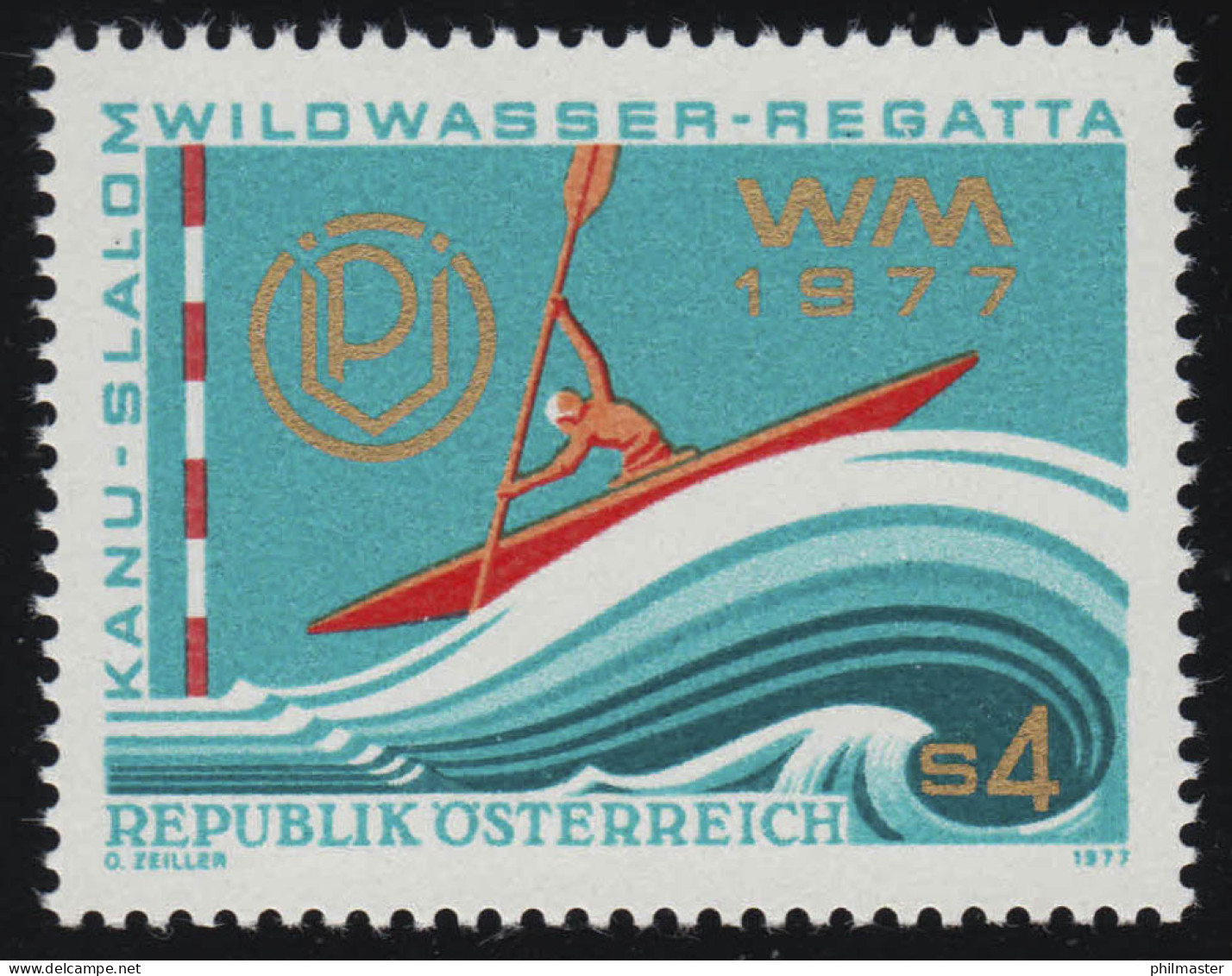 1555 Weltmeisterschaft Wildwasser-Kanuslalom Spittal, Einerkajak, 4 S, ** - Nuevos