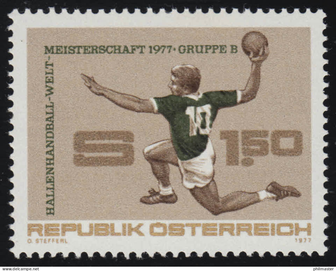 1542 Hallenhandball-Weltmeisterschaft, Sprungwurf, 1.50 S, Postfrisch ** - Unused Stamps