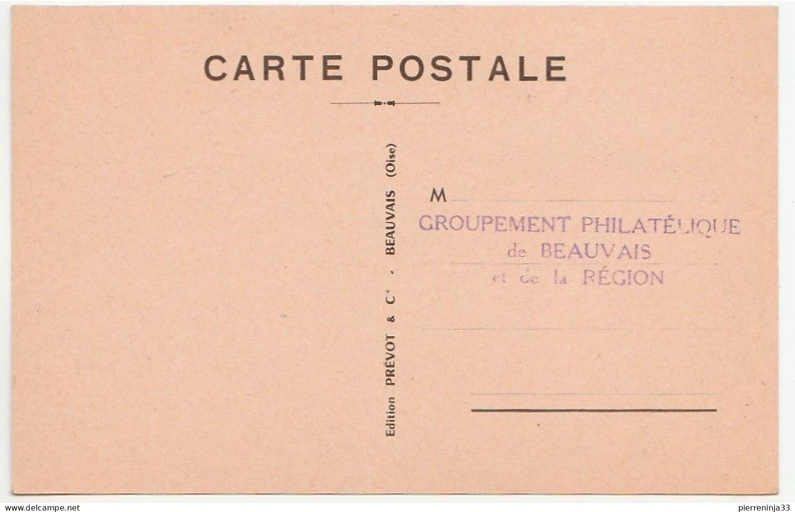Carte Journée Du Timbre, Beauvais, 1950, Jean Racine - Brieven En Documenten