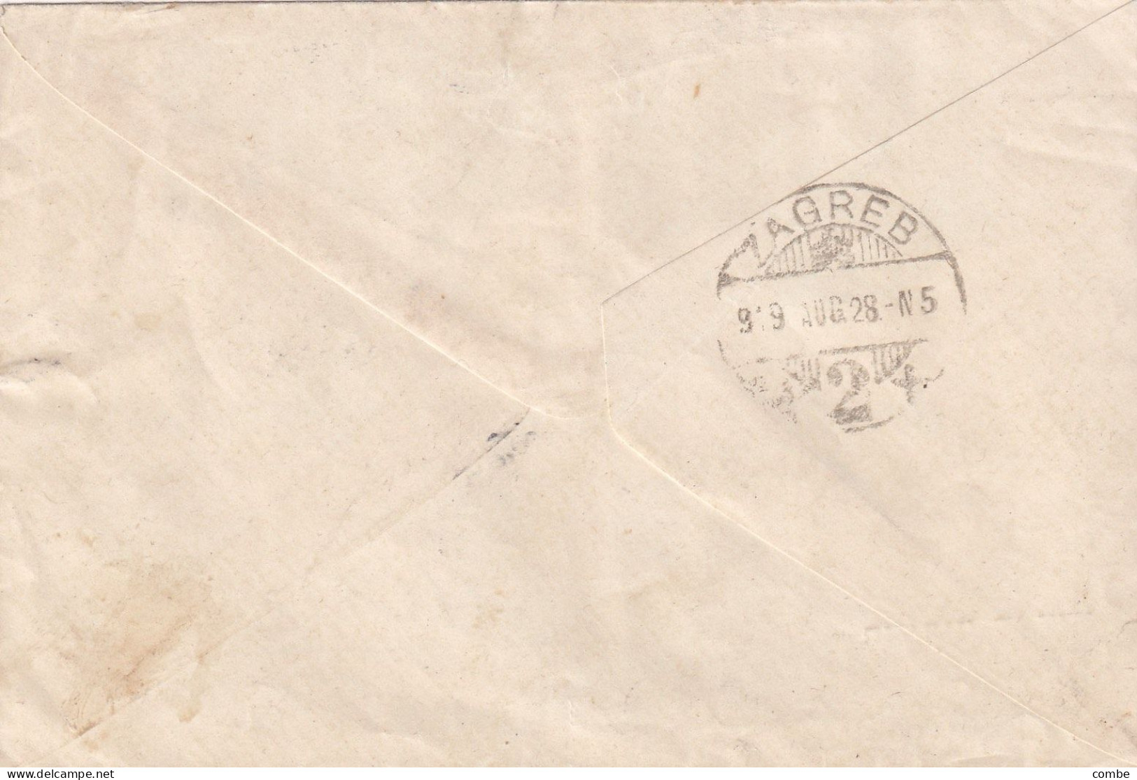 LETTRE. SERBIE. 22 MARS 1919. EXPRESS BELGRADE POUR ZAGREB - Serbia