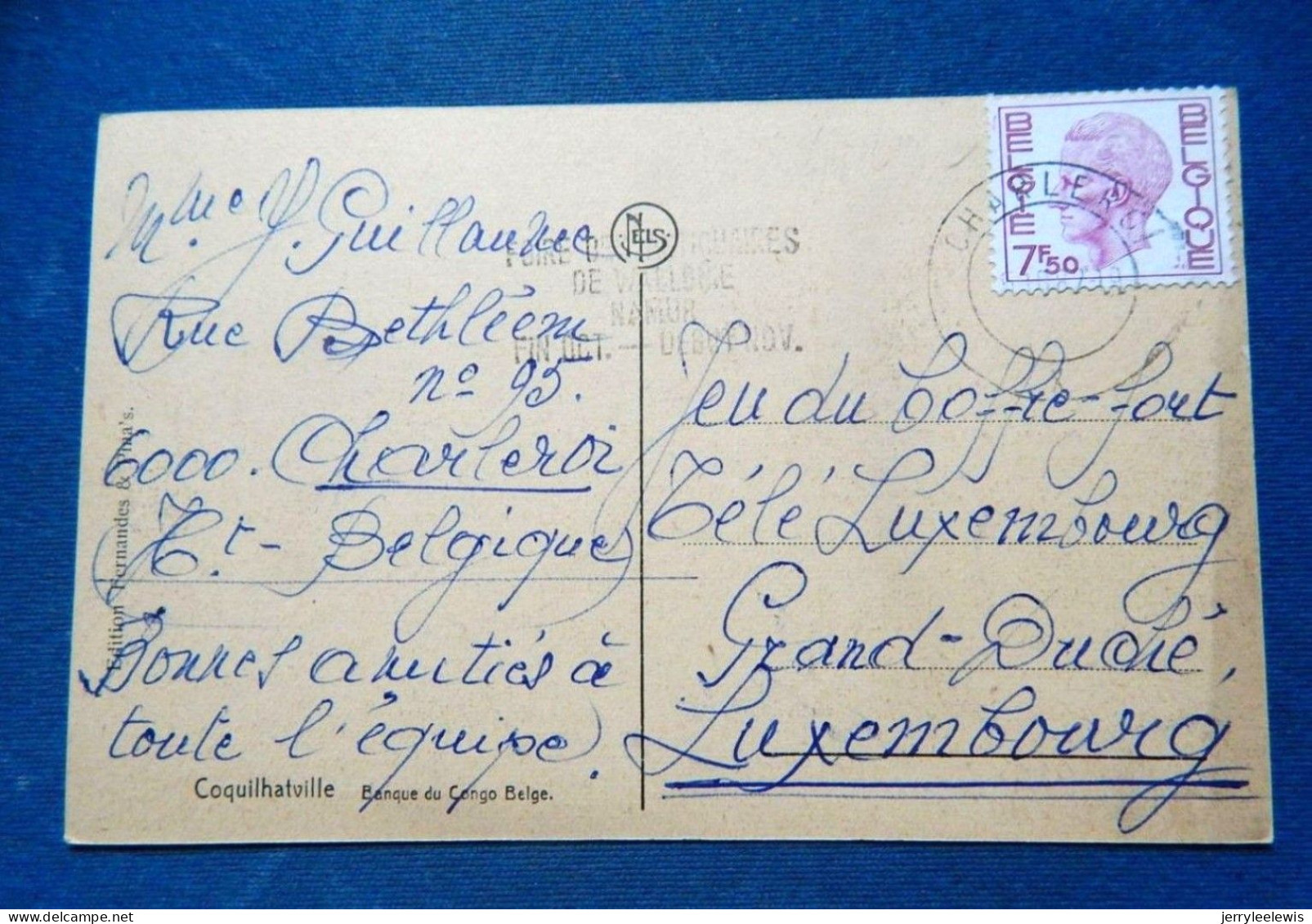 CONGO BELGE  -  COQUILATHVILLE  -  Banque Du Congo Belge - Belgian Congo