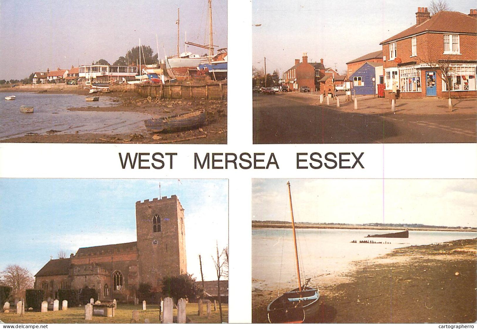 Navigation Sailing Vessels & Boats Themed Postcard West Mersea Essex - Segelboote