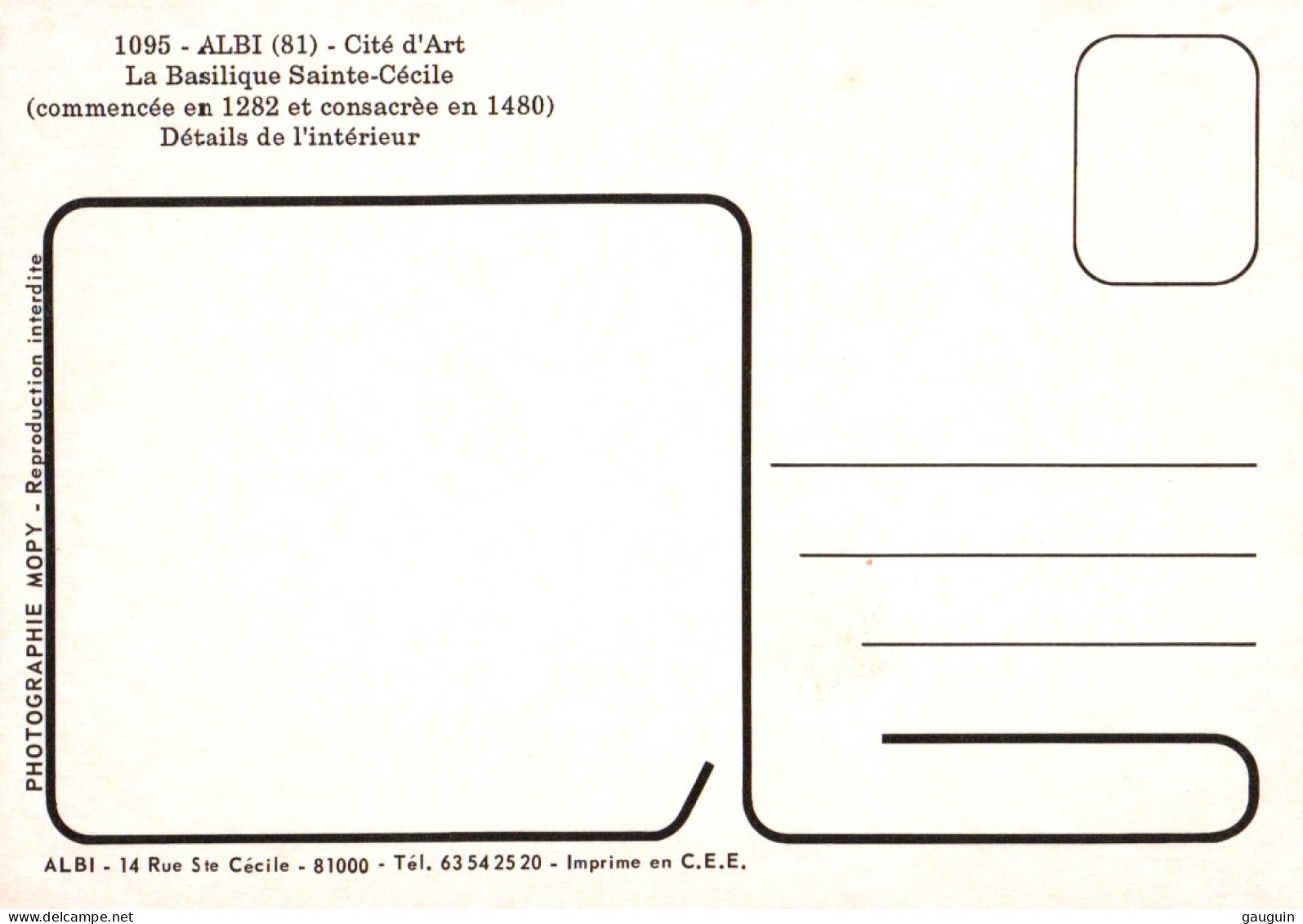 CPM - ALBI - ORGUES Cathédrale Basilique Ste Cécile ...LOT 2 CP - Kirchen U. Kathedralen